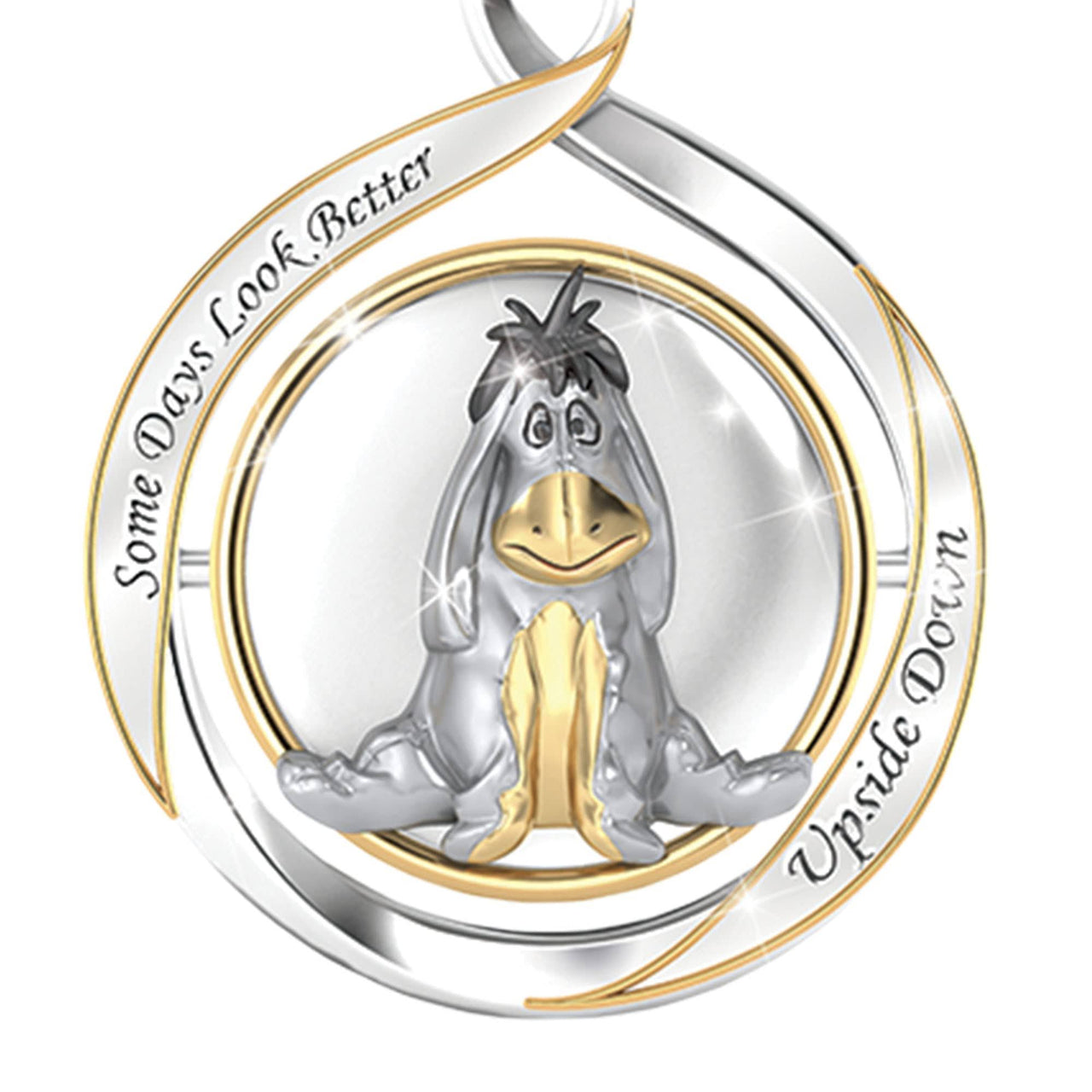 Disney Winnie The Pooh Eeyore 2-in-1 Ladies' Flip Pendant