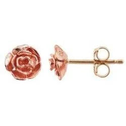 Black Hills Gold Rose Stud Earrings