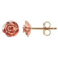 Thumbnail for Black Hills Gold Rose Stud Earrings