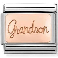 Thumbnail for Nomination Classic Rose Gold Grandson Charm