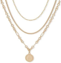 Thumbnail for Lauren Ralph Lauren Women's Layered Gold-Tone Logo Pendant Necklace