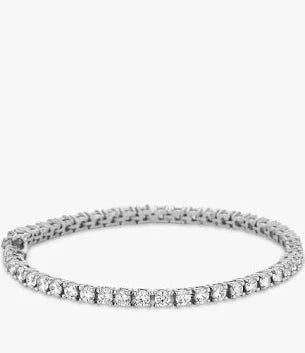 Simply Silver Sterling Silver Cubic Zirconia Tennis Bracelet