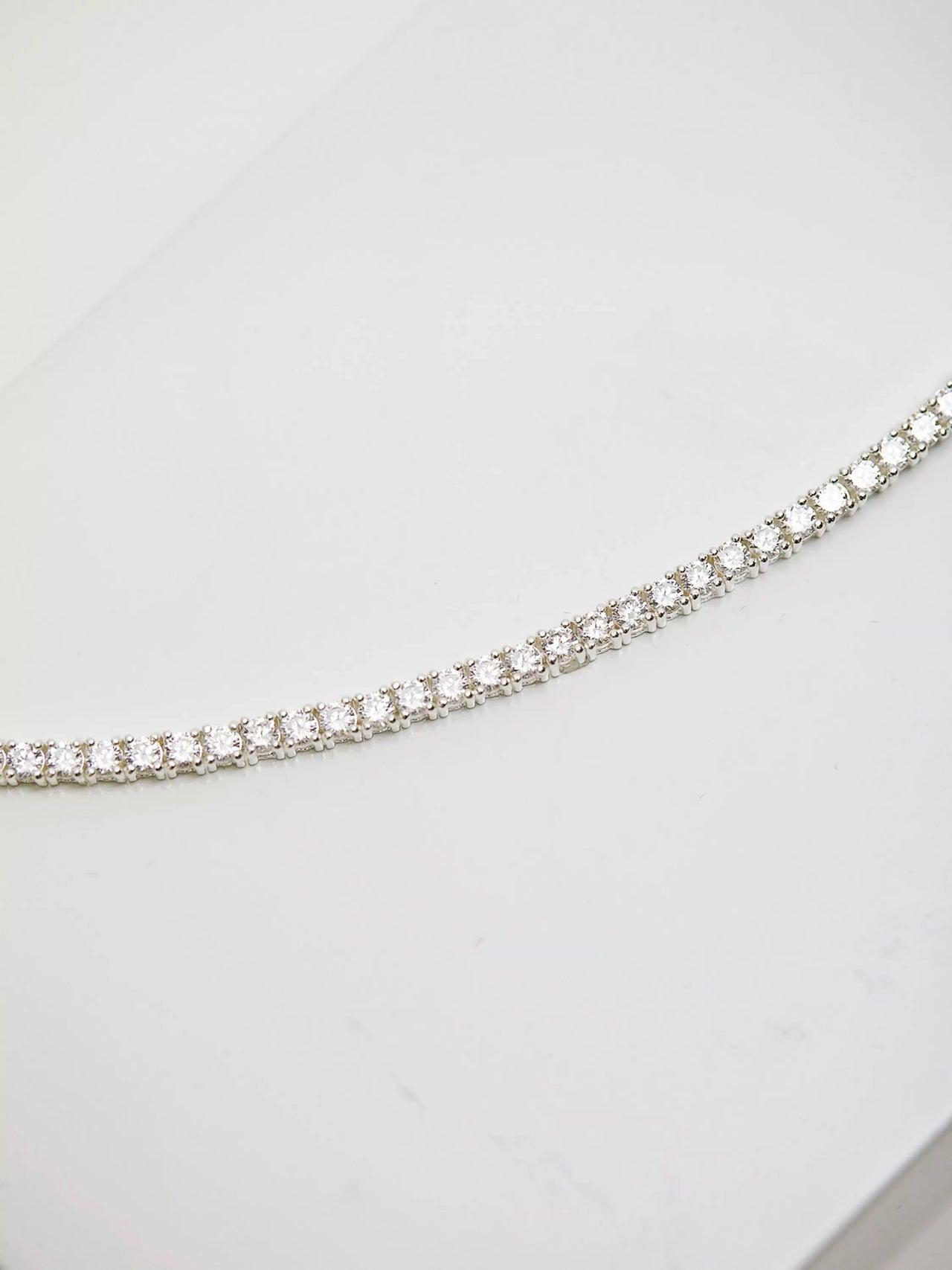 Simply Silver Sterling Silver Cubic Zirconia Tennis Bracelet