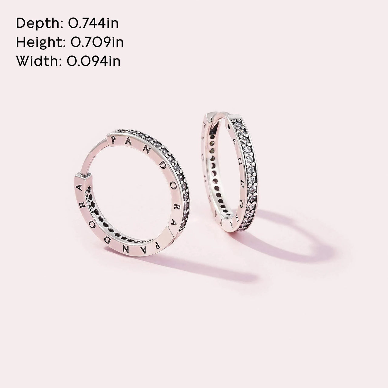 Pandora Signature Hoop Earrings