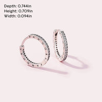 Thumbnail for Pandora Signature Hoop Earrings