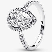 Thumbnail for Pandora Sparkling Pear Halo Ring