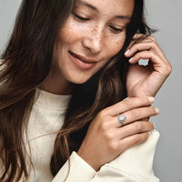 Thumbnail for Pandora Sparkling Pear Halo Ring