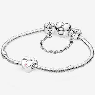Pandora Daughter Heart Charm and Bracelet Gift Set