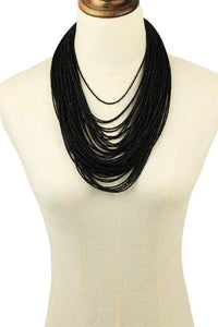 Thumbnail for Eye Candy Los Angeles Sparkly Multi String Necklace - Blue at Nordstrom Rack