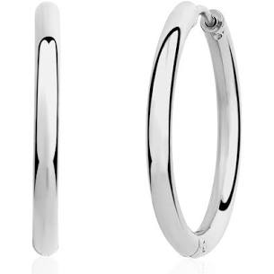 Nine West Earrings, Silver-Tone Hoop Earrings