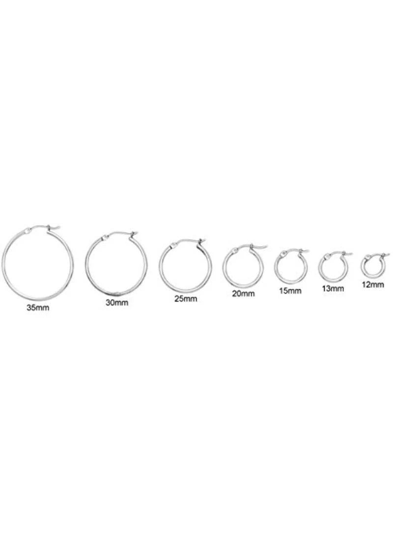 Nine West Earrings, Silver-Tone Hoop Earrings