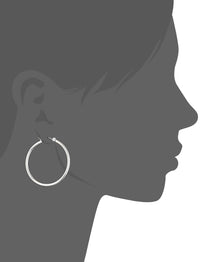 Thumbnail for Nine West Earrings, Silver-Tone Hoop Earrings