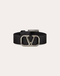 Thumbnail for Valentino Garavani Men's Vlogo Signature Leather Bracelet