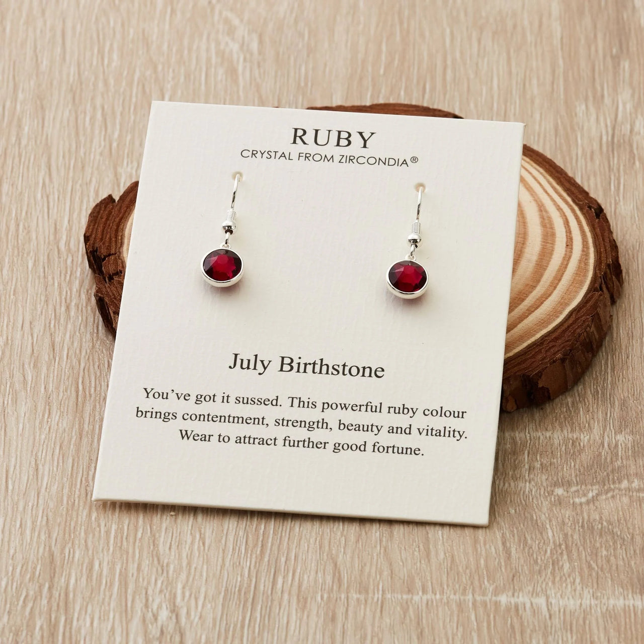 Philip Jones Jewellery July Birthstone Drop Earrings