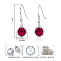 Thumbnail for Philip Jones Jewellery July Birthstone Drop Earrings