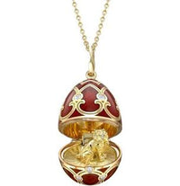 Thumbnail for Fabergé 18k Yellow Gold Guilloché Enamel Year of The Tiger Surprise Locket
