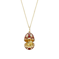 Thumbnail for Fabergé 18k Yellow Gold Guilloché Enamel Year of The Tiger Surprise Locket
