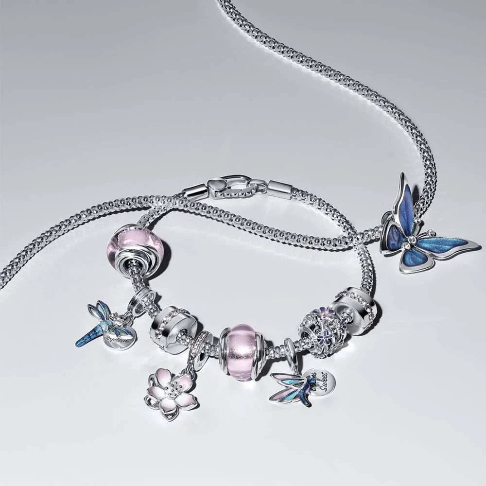 Pandora Hummingbird Double Dangle Charm