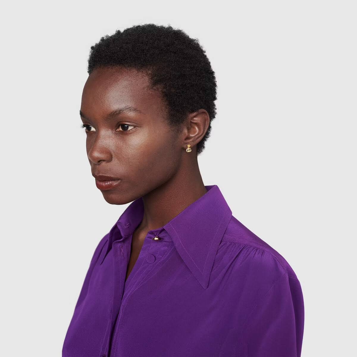 Gucci GG Running Star Drop Earrings