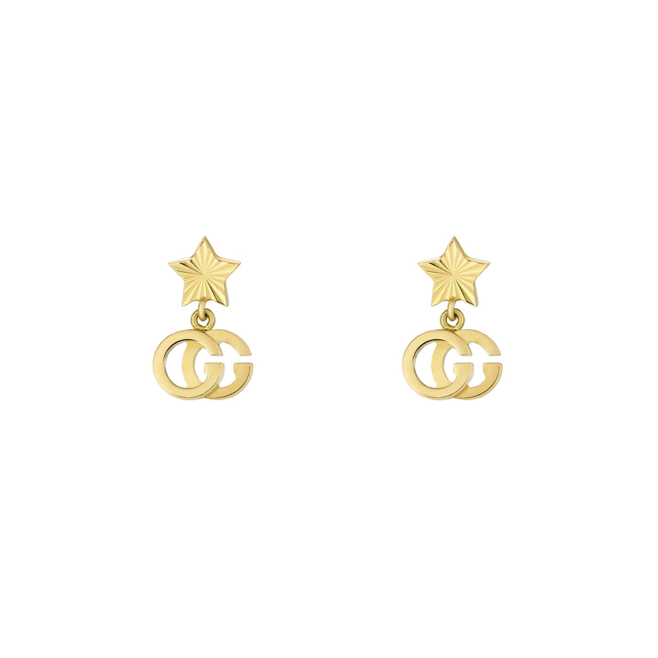 Gucci GG Running Star Drop Earrings