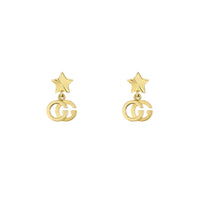 Thumbnail for Gucci GG Running Star Drop Earrings