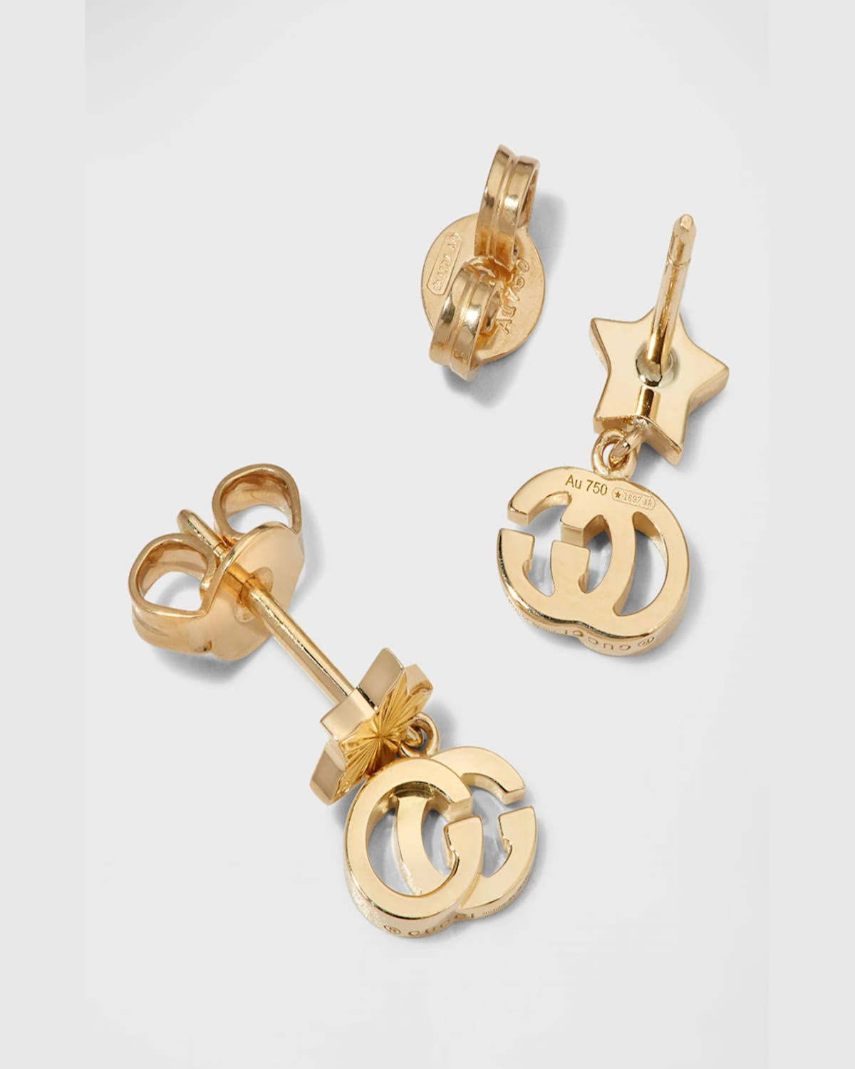 Gucci GG Running Star Drop Earrings