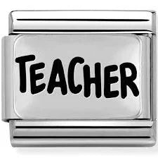 Nomination Classic Silver Teacher Charm