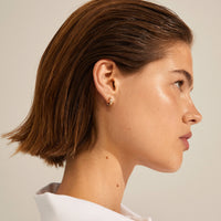 Thumbnail for Pilgrim Joanna Gold Plated Snake Chain Hoop Earrings