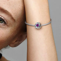 Thumbnail for Pandora February Birthstone Eternity Circle Charm