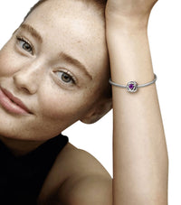 Thumbnail for Pandora February Birthstone Eternity Circle Charm