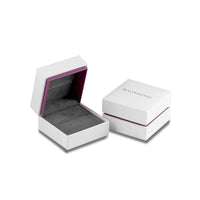 Thumbnail for Beaverbrooks Men's Stainless Steel Cubic Zirconia Cufflinks