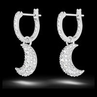Thumbnail for Swarovski Luna Drop Earrings