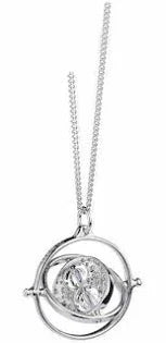 Thumbnail for Harry Potter Sterling Silver Swarovski Time Turner Necklace