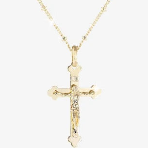 Warren James 18ct Gold Vermeil On Silver Crucifix Necklace