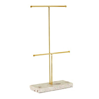 Thumbnail for Sass & Belle Double Terrazzo Gold Jewellery Stand