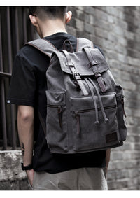 Thumbnail for Canvas Rucksack Backpack for Men: Unlock Ultimate Protection and Style