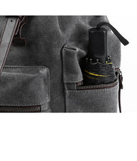 Thumbnail for Canvas Rucksack Backpack for Men: Unlock Ultimate Protection and Style