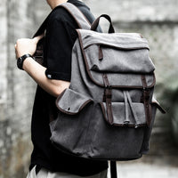 Thumbnail for Canvas Rucksack Backpack for Men: Unlock Ultimate Protection and Style