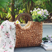 Thumbnail for Rattan Beach Bag Delight: Carry Your Essentials in Style