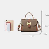 Thumbnail for  Analyzing image     BrownLeatherShoulderBagsize