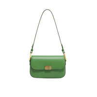 Thumbnail for Cowhideleathershoulderbaggreen