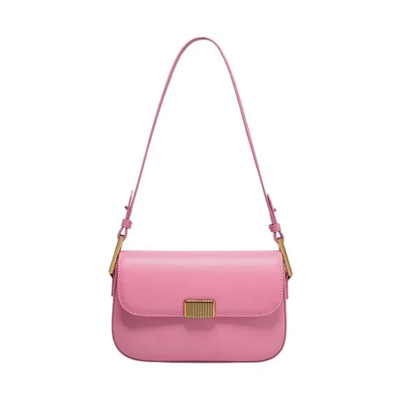 Cowhideleathershoulderbagpink