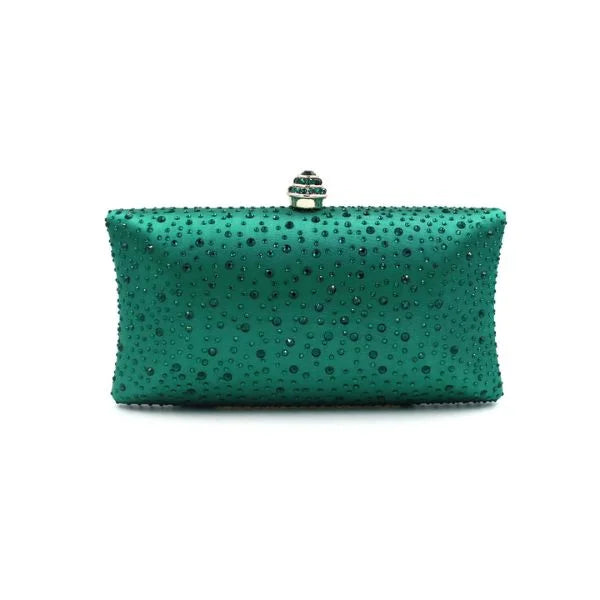 Crystal Droplet Clutch Green