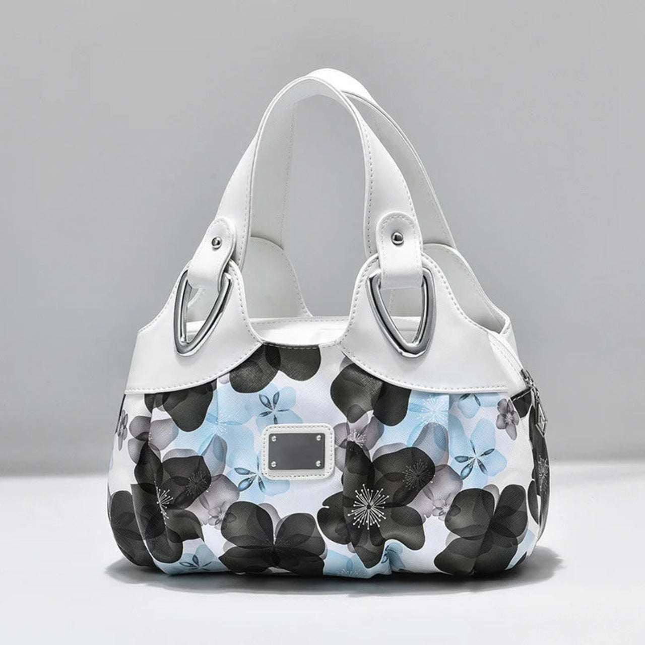 FashionableWomenHandbagblackflower