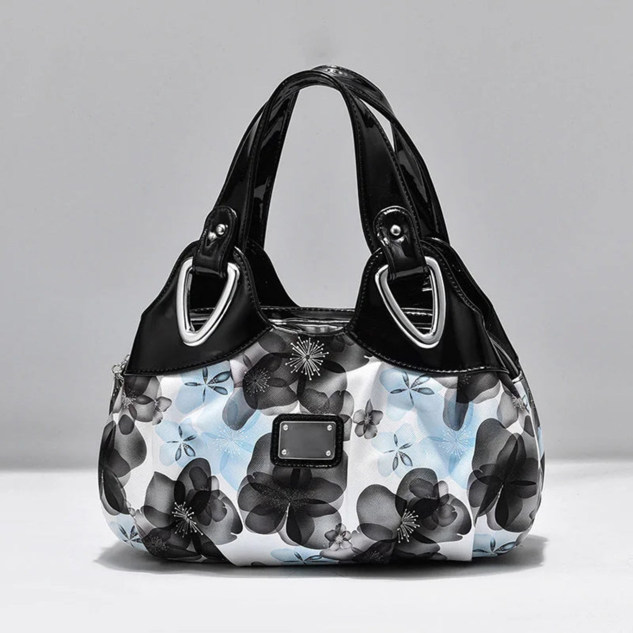 FashionableWomenHandbagblueflower