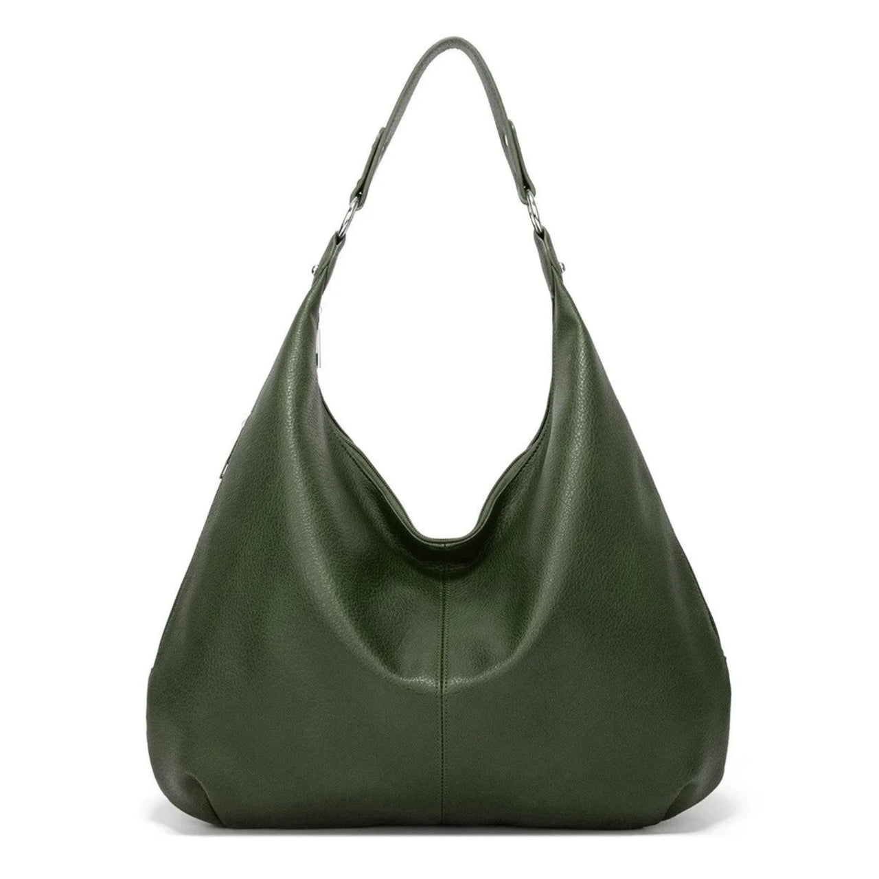 FauxLeatherHoboBagdarkgreen