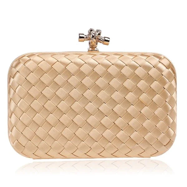 Knot Clutch Gold