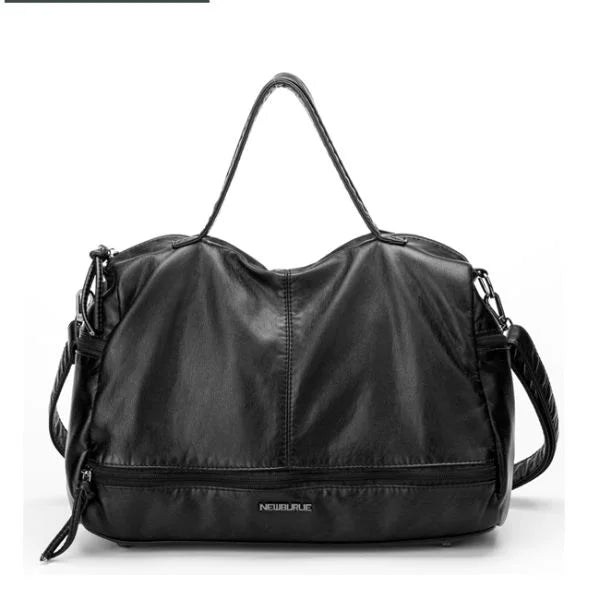 LargeCapacityLeatherBagblack 