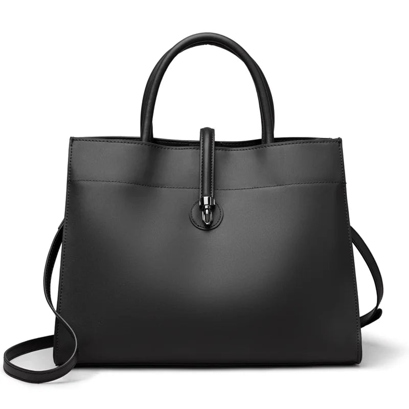 LargeLeatherToteBagreddishblack