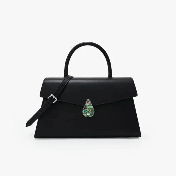 Leather Pochette Bag Black